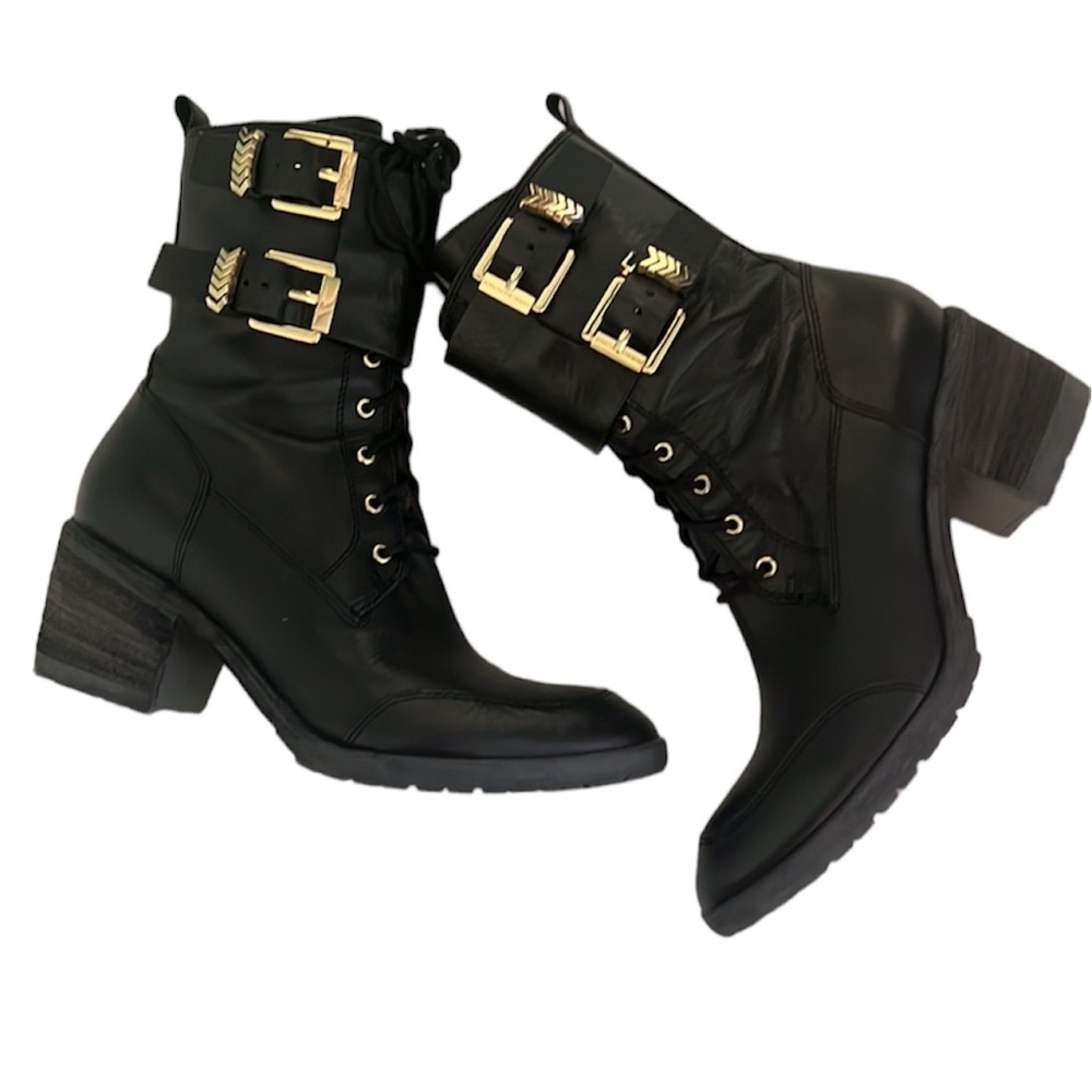 ⭐️ Donald J Pilner Dante Combat Boots